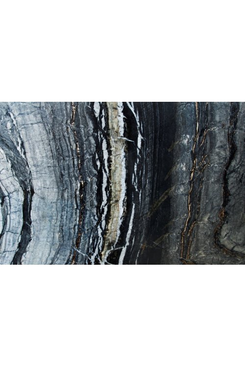 Мармур Nero Madera (Silver Wave)